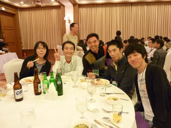 4 Conference Dinnerにて。