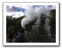 22 奥飛騨には実際に地熱発電をめざし温泉の掘削に取り組んでいるところも（中尾）。