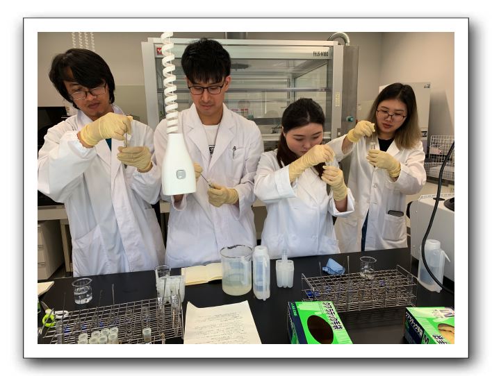 14 福井里山里海湖研究所で開催された花粉分析実習に参加しました。