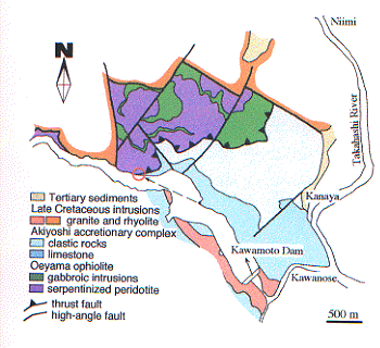 Fig. 4. Niimi geologic map